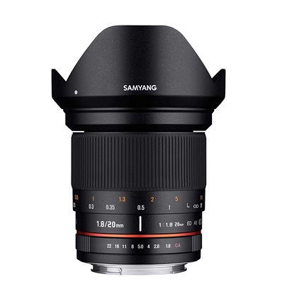 Obiettivo Samyang 20mm F1.8 ED AS UMC per Fujifilm