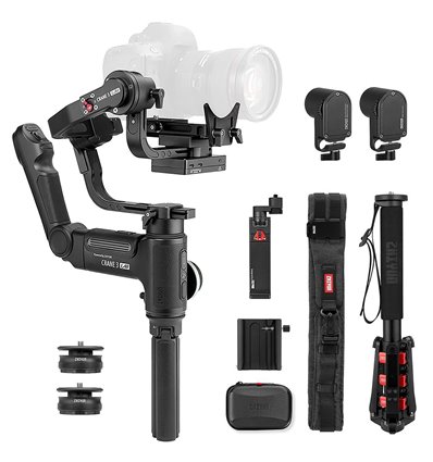 Stabilizzatore per fotocamere reflex e mirrorless – Gimbal Zhiyun Crane 3 Lab Creator – fotocamere fino a 4.5kg