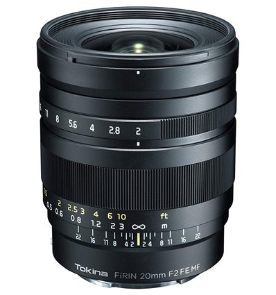 Obiettivo Tokina FiRIN 20mm f/2 FE Manual Focus per Sony E-mount