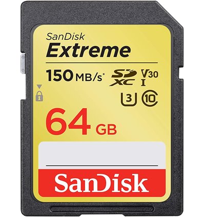 Sandisk Extreme Scheda di memoria SD 64GB 150mb/s SDXC