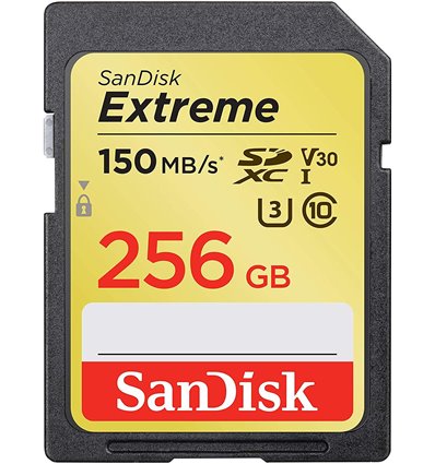 Sandisk Extreme Scheda di memoria SD 256GB 150mb/s SDXC