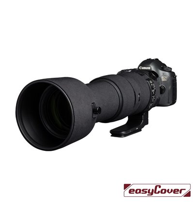 Easycover custodia in neoprene nero per obiettivo Sigma 60-600mm F4.5-6.3 DG OS HSM Sport Lens Oak