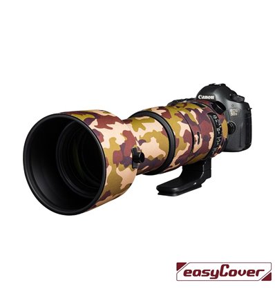 Easycover custodia in neoprene marrone camo per obiettivo Sigma 60-600mm F4.5-6.3 DG OS HSM Sport Lens Oak