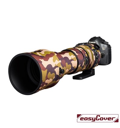 Easycover custodia in neoprene marrone camo per obiettivo Sigma 150-600mm F5-6.3 DG OS HSM Sport Lens Oak