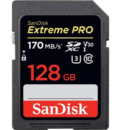 Sandisk 128GB Extreme PRO Scheda SD 170MB/s SDXC UHS-I