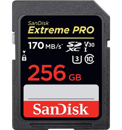 Sandisk 256GB Extreme PRO Scheda SD 170MB/s SDXC UHS-I