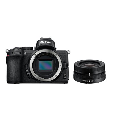 Nikon Z50 + 16-50mm VR – Kit Fotocamera mirrorless e obiettivo [MENU ENG]