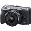 Fotocamera Mirrorless Canon EOS M6 Mark II kit 15-45mm IS STM Silver