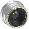 Obiettivo 7Artisans 25mm F1.8 per fotocamere Panasonic e Olympus attacco Micro M4/3 Silver