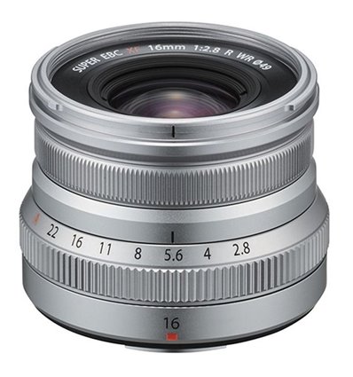 Obiettivo FUJINON XF 16mm F2.8 R WR Silver per Fujifilm