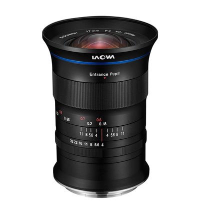 Obiettivo Laowa Venus 17mm f/4 Ultra-Wide GFX Zero-D per Fujifilm G-Mount