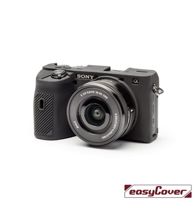 easyCover custodia protettiva in silicone per Sony A6600 nero