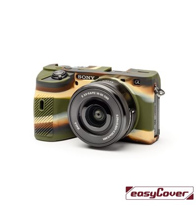 easyCover custodia protettiva in silicone per Sony A6600 camouflage