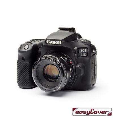 easyCover custodia protettiva in silicone per Canon 90D nero