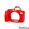 easyCover custodia protettiva in silicone per Canon 90D rosso