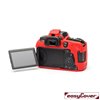 easyCover custodia protettiva in silicone per Canon 90D rosso