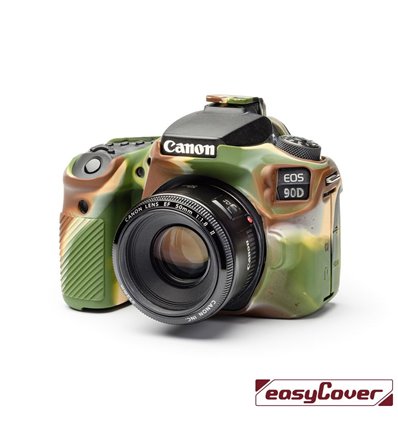 easyCover custodia protettiva in silicone per Canon 90D camouflage