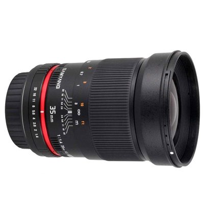 Obiettivo Samyang 35mm f/1.4 AS UMC per Canon