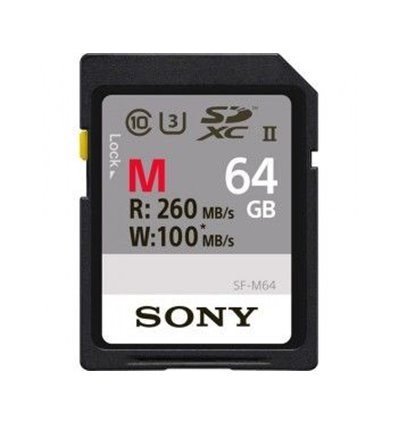Scheda di memoria Sony SF-M64 64GB 260mb/s SDXC UHS-II