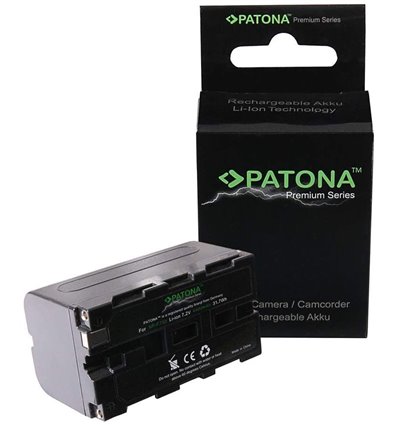 Patona Premium NP-F750 batteria compatibile Sony per faretti LED 4400 mAh