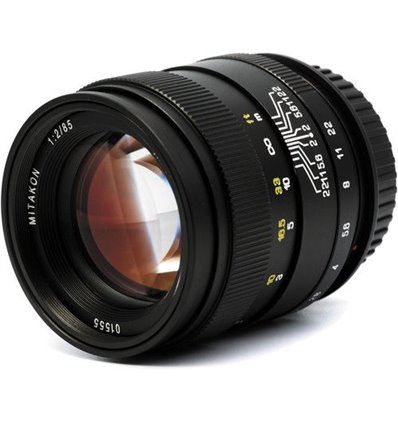Obiettivo Zhongyi Mitakon CREATOR 85mm f/2 compatibile con fotocamere Nikon