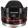 Obiettivo Fisheye MFT Samyang 7.5mm per Micro 4/3 Nero