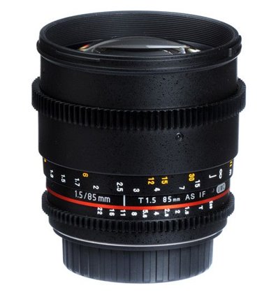 Obiettivo Samyang 85mm T1.5 AS IF UMC VDSLR per Micro 4/3