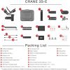 Zhiyun Crane 3S Stabilizzatore Gimbal per fotocamere reflex mirrorless e videocamere