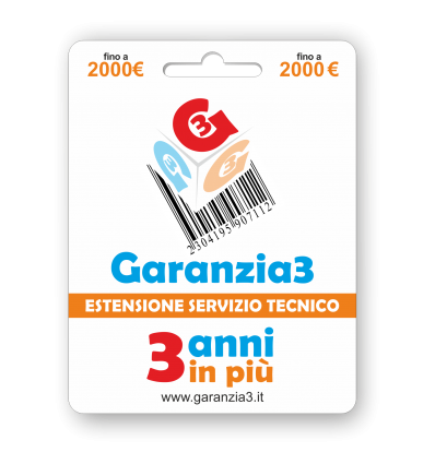 GARANZIA3 - Estensione di garanzia 3 anni in più con massimale di copertura a 2000 euro