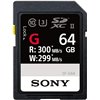 Scheda di memoria SD Sony 64GB 300MB/s - SF-G64 SDXC Classe 10 UHS-II U3