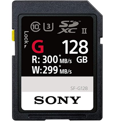Scheda di memoria SD Sony 128GB 300MB/s UHS-II
