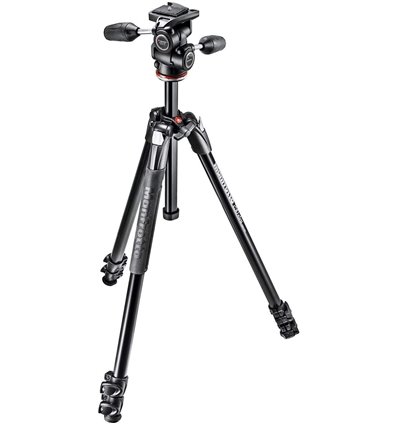 Manfrotto MK290XTA3-3W XTRA Kit 290 treppiede in alluminio + testa a 3 vie