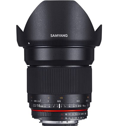 Obiettivo Samyang 16mm f/2.0 ED AS UMC CS compatibile Canon EOS M