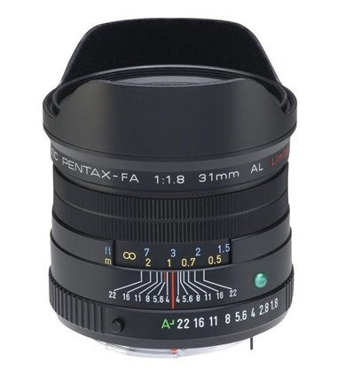 Obiettivo Pentax SMC FA 31mm f/1.8 AL Limited nero