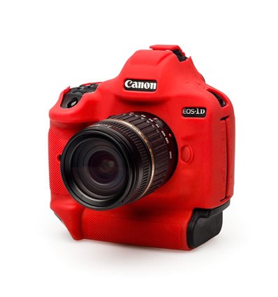 easyCover custodia protettiva in silicone per Canon EOS-1D X Mark I - II - III rosso