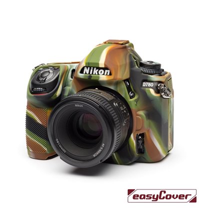 easyCover custodia protettiva in silicone per Nikon D780 camouflage