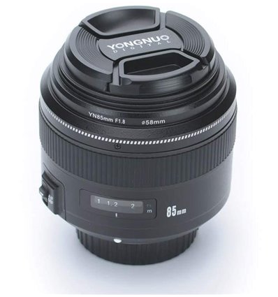 Obiettivo Yongnuo 85mm f/1.8 zoom fisso per Nikon YN85mm F1.8N