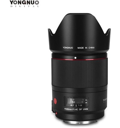 Obiettivo Yongnuo 35mm F1.4C DF UWM Ultrasonic per Canon YN35mm