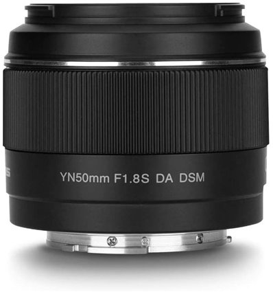 Obiettivo Yongnuo 50mm f/1.8S DA DSM zoom fisso per mirrorless Sony YN50mm