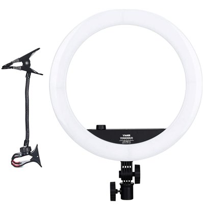 Yongnuo YN408 3200-5600K Anello Video LED Luce Anulare Beauty Selfie per smartphone YN-408