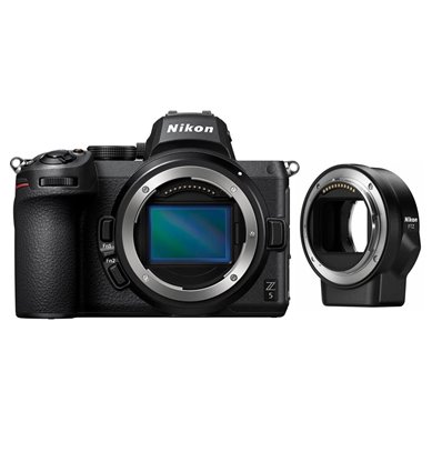 Fotocamera mirrorless Nikon Z5 body [MENU ENG] + Adattatore baionetta FTZ