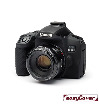easyCover custodia protettiva in silicone camera case per Canon 850D nero