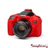 easyCover custodia protettiva in silicone camera case per Canon 850D rosso