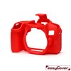 easyCover custodia protettiva in silicone camera case per Canon 850D rosso