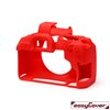 easyCover custodia protettiva in silicone camera case per Canon 850D rosso