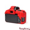 easyCover custodia protettiva in silicone camera case per Canon 850D rosso