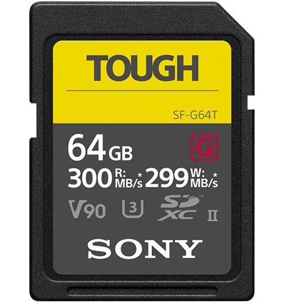 Sony SF-G64T Tough scheda di memoria 64GB 300mb/s SDXC UHS-II