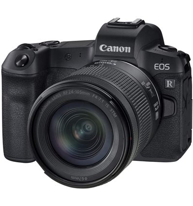 Fotocamera Mirrorless Canon EOS R Kit RF 24-105mm f/4-7.1 IS STM (no adattatore)