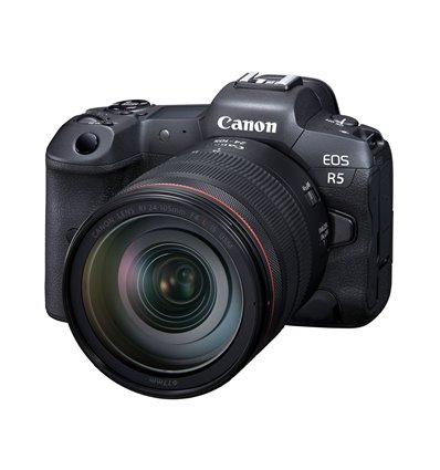 Fotocamera Mirrorless Canon EOS R5 Kit RF 24-105mm f/4L + adattatore EF-EOS R