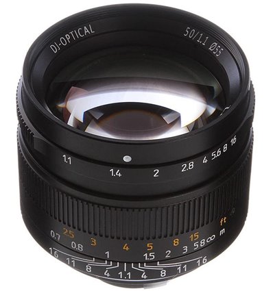 Obiettivo 7Artisans 50mm F1.1 nero compatibile mirrorless Leica M (A401B)